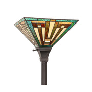 CH3T118GM12-TF1 Torchiere Floor Lamp by Chloe Lighting – exact color of each glass piece may vary due to each piece being hand crafted
