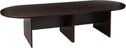 Boss Office Products 10Ft Race Track Conference Table, Mahogany, "49""d x 120""w x 29.5""h" (N137-M)