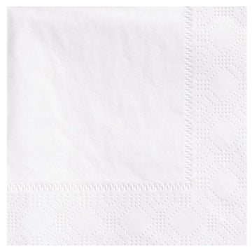 Hoffmaster 180330 Premium Beverage Napkin – Regal Embossed, 2-Ply, 1/4 Fold, 9-1/2" Length x 9-1/2" Width, White (Case of 3000)