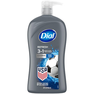 Men 3 in 1 Body by Dial – 32 Fl Oz (Pack of 1), black
