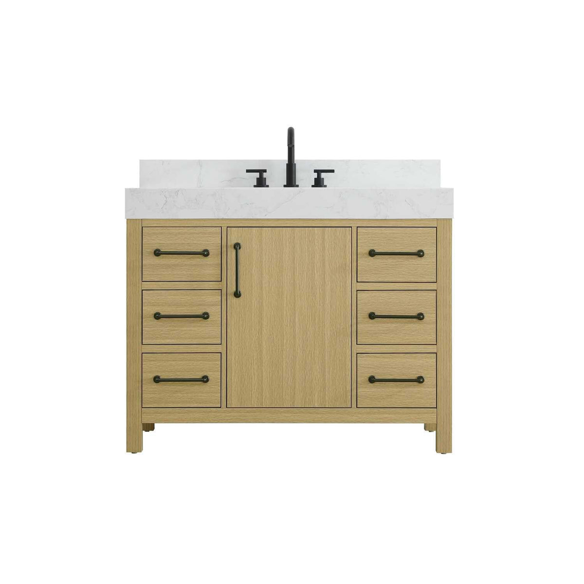 Elegant Kitchen and Bath 42" Single Bathroom Vanity in Honey Brown by Elegant Lighting – unspecified, Wood, Honey Brown, Model VF60642MHB-BS