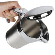 Shofilt Stainless Steel Gravy Boat, Double Wall Insulated, 17oz, Silver