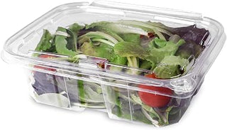 BUT-N-LOC 24 oz RPET Clear Hinged Lid Tamper Evident Container – 200 Pcs