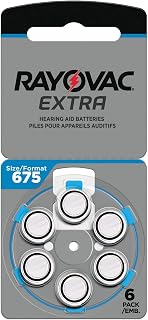 Rayovac Extra Hearing Aid Batteries, Size 675, 60 Total Batteries