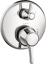 hansgrohe Ecostat Classic Pressure Balance Shower Valve Trim with Diverter in Chrome, 04449000