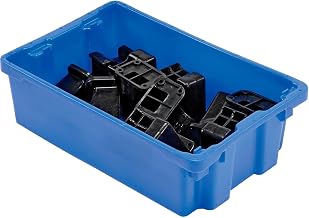 LewisBins Polyethylene Container 20" L x 13" W x 6-1/4"H, Blue, Lot of 5
