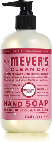 Liquid Hand Soap Peppermint by Mrs. MEYER'S – 12.5 Fl Oz (Pack of 6), Pack of 6, Model 808124702066