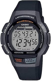 Casio WS-1000H-1A Lap Memory Digital Mens Boys Watch WS-1000 100M WR Original
