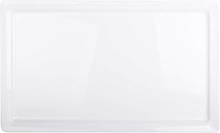 Elite Global Solutions M1321-W Rectangular Serving Platter, 21" x 13" x 1" h., Melamine, White (Pack of 4)