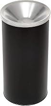 Witt Industries Steel Smoker Sand Urn, 10" Dia. X 20" H, Black with Aluminum Top