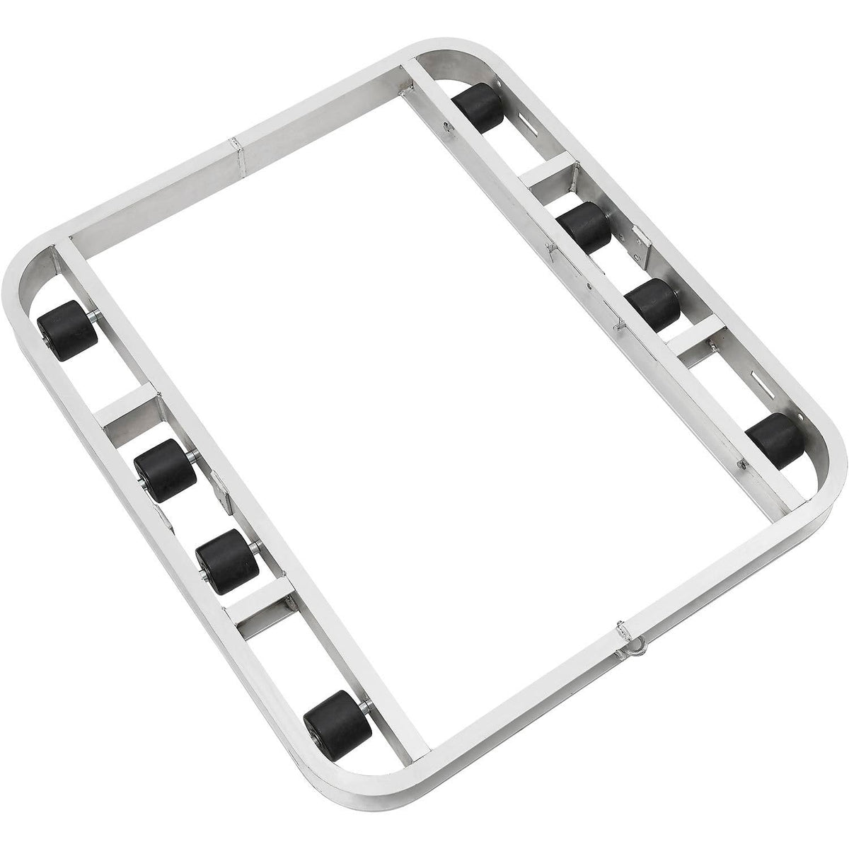 Aluminum Pallet Dolly with Tilt Rollers by Global Industrial – Aluminum, Silver, Model 800501
