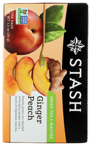Tea Green Ginger Peach Matcha (Pack of 2) by Stash – 18 Count, Model 00931345