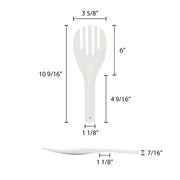 10-1/2-Inch Plastics Rice Spatulas by Thunder Group – Melamine, White, Model PLRS003
