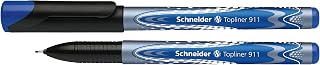 Schneider 9113 Fineliner Topliner 911 with Replaceable Cartridge, 0.4 MM Pack of 10 Blue