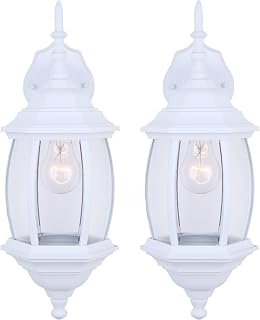 Canarm IOL73TWH Outdoor Lantern Twin Pack, White