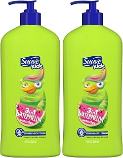 Suave Kids 3 In 1 Shampoo-Cond -Bodywash Watermelon 18 Ounce (Pack of 2)