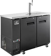 Nexel Beer Dispenser Cooler w/Single Tap Dispenser, 11.8 Cu. Ft., Black