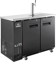 Nexel Beer Dispenser Cooler w/Single Tap Dispenser, 11.8 Cu. Ft., Black
