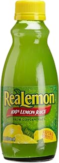 ReaLemon 100% Lemon Juice from Concentrate, 8-Ounce Bottles (Pack of 12)