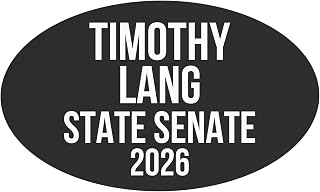Timothy Lang Car Magnet Bumper 2026 for State Senate New Hampshire Vote