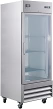 Nexel Reach In Refrigerator, Glass Door, 23 Cu. Ft.