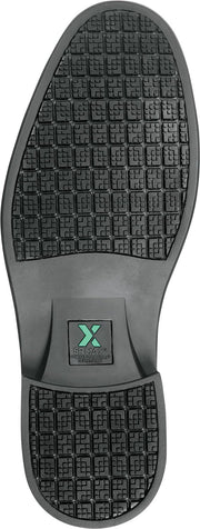 Men's Black Hallsboro MaxTrax Soft Toe Dress Shoe (7.5 EW) by SR Max – 7.5 X-Wide, Leather, Black