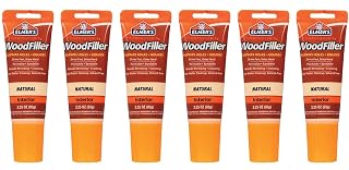 Elmer's E868 Carpenter's Wood Filler, 3.25-Ounce Tube, Natural - 6 Pack
