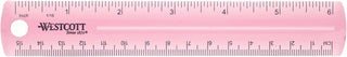 Westcott Plastic Ruler, 6-Inch, (00412)