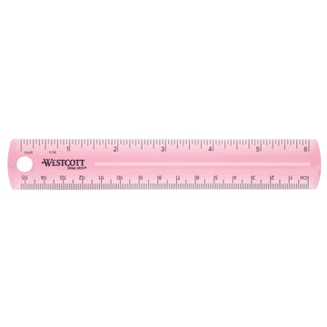 Plastic Ruler by Westcott – Plastic, Assorted (No Color Choice)