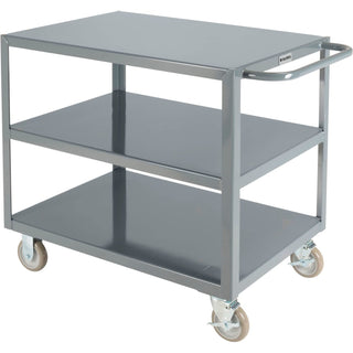 Steel Utility Cart w/3 Shelves by Global Industrial – Steel, Gray, Model GWC-3S-2436