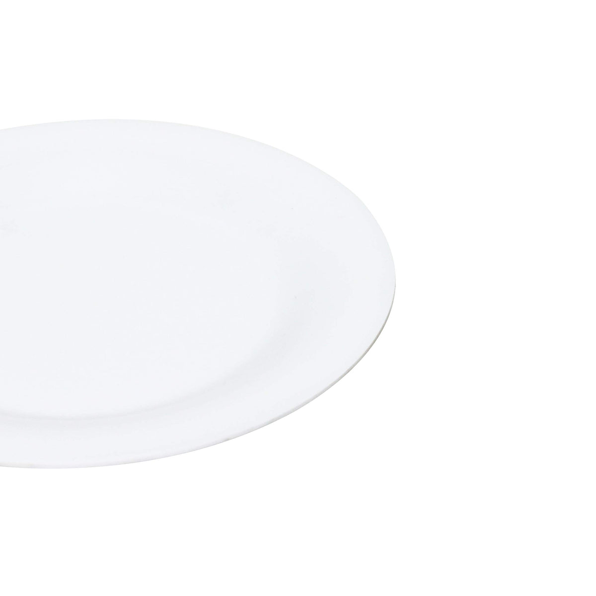 Color white melamine dinnerware collection 10.5 inch wide rim round plate by Thunder Group – Large, Melamine, White, Pack of 12, Model CR010W