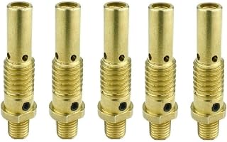 MIG 52 Welded Gas Diffuser for Tweco #2 and Lincoln Magnum 200, Brass 5 Pack