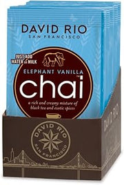 David Rio Chai Tea Single Serve Packets, Elephant Vanilla, 1.23 Ounce (Pack of 48)