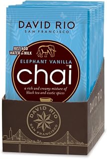 David Rio Chai Tea Single Serve Packets, Elephant Vanilla, 1.23 Ounce (Pack of 48)