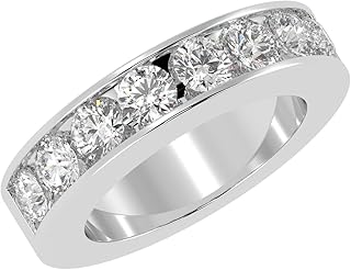 1-5 Carat LAB GROWN Diamond Ladies Channel Wedding Anniversary Ring Band