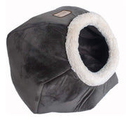 Cat Bed Model Gray Velvet by Armarkat – 18 x 18 x 14, Fabric, Gray, Model C80CSH/MB