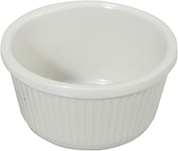 RFM-4W - Melamine Ramekin, Fluted - White, 4 oz