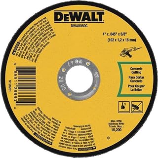 DEWALT DWA8050C Masonry Cut-Off Wheel, 4-Inch X .045-Inch X 5/8