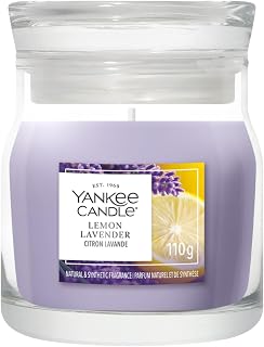 Yankee Candle Signature Small Scented Candle in Glass | Lemon Lavender Candle | Plant-Based Wax Blend | Perfect Gifts for Women