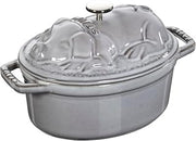 STAUB Piggy Cocotte, Graphite Grey, 17 cm