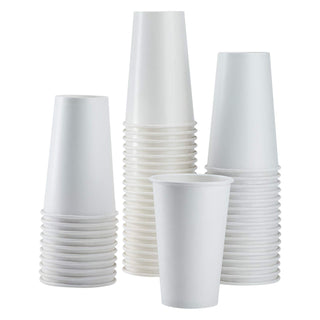 16 oz Paper Cold Cup (90mm Diameter) by Karat – 16 oz, 16.0 ounces, Paper, White, Pack of 1000