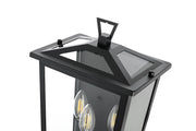 Richmond Three Light Outdoor Wall Sconce Black by Lighting Design – Iron, Black, Model OD331W16BK
