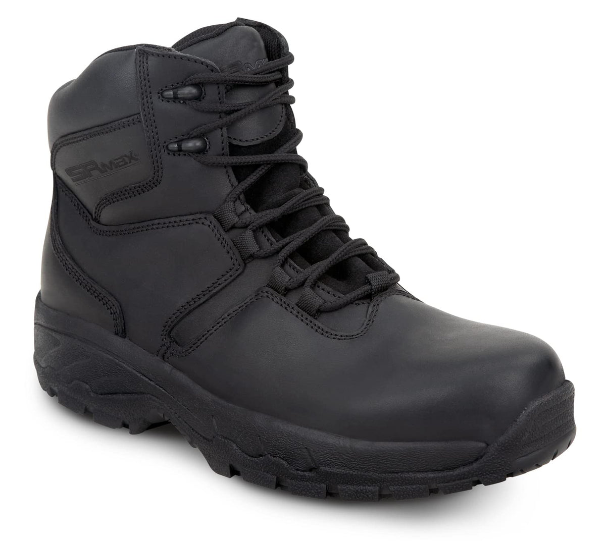 Mens, Black Denali MaxTRAX Composite Toe Waterproof SRO Boot by SR Max – 9.5 X-Wide, Black