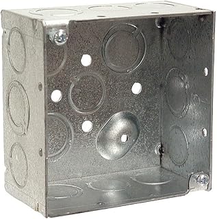 Hubbell Wiring 232 4" TKO Knockouts 2-1/8" Deep Square Box