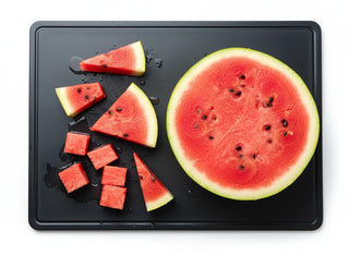 Thirteen Chefs Extra Large Cutting Board, 24 x 18 Inch with Juice Groove, Black