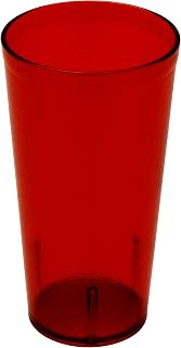 G.E.T. 6620-1-R-EC Heavy-Duty Plastic Restaurant Tumblers, 20 Ounce, Red (Set of 4)