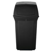 Rubbermaid Commercial Products Black / 35 Gallon / With Doors Trash, Recycling & Compost