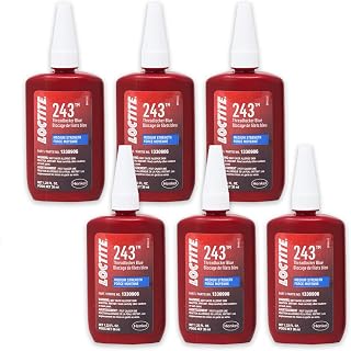 Loctite 1330906-6PK Medium Strength Surface Insensitive Threadlocker 243-36 ml Tube, (Pack of 6)