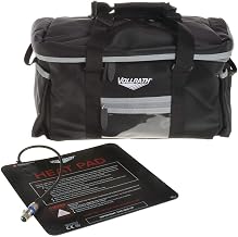 Vollrath VCBM500 Insulated Catering Bag (Includes: Removable Liner, 2 Pan Separators, Heating Pad), Nylon, Black - 17" x 13" x 9"
