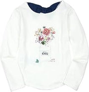 Boboli Girl's T-Shirt with Back Pleat, Sizes 4-16 - 7 White